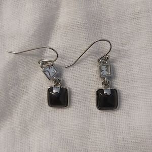 Lia Sophia black drop earrings